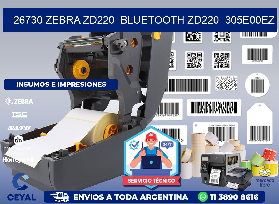 26730 Zebra ZD220 Bluetooth ZD220 305E00EZ