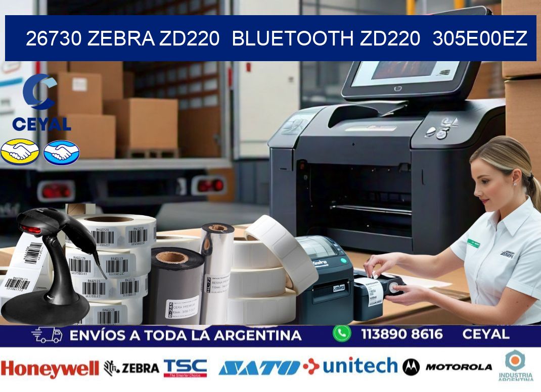 26730 Zebra ZD220 Bluetooth ZD220 305E00EZ