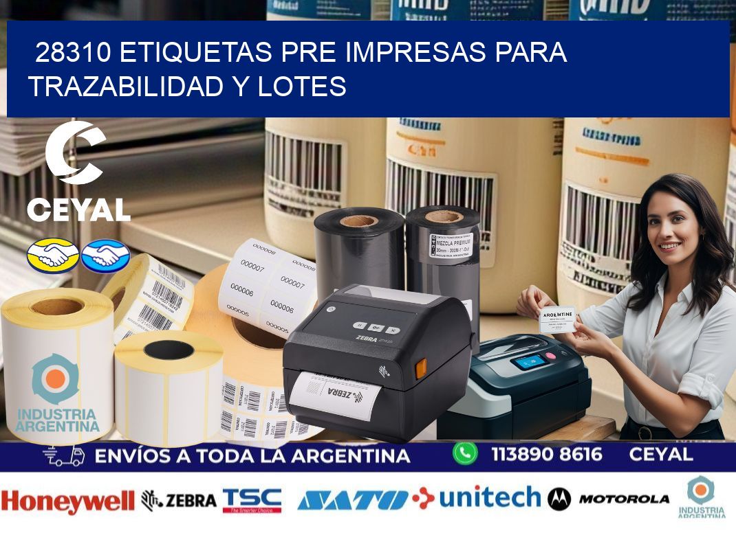 28310 etiquetas pre impresas para trazabilidad y lotes
