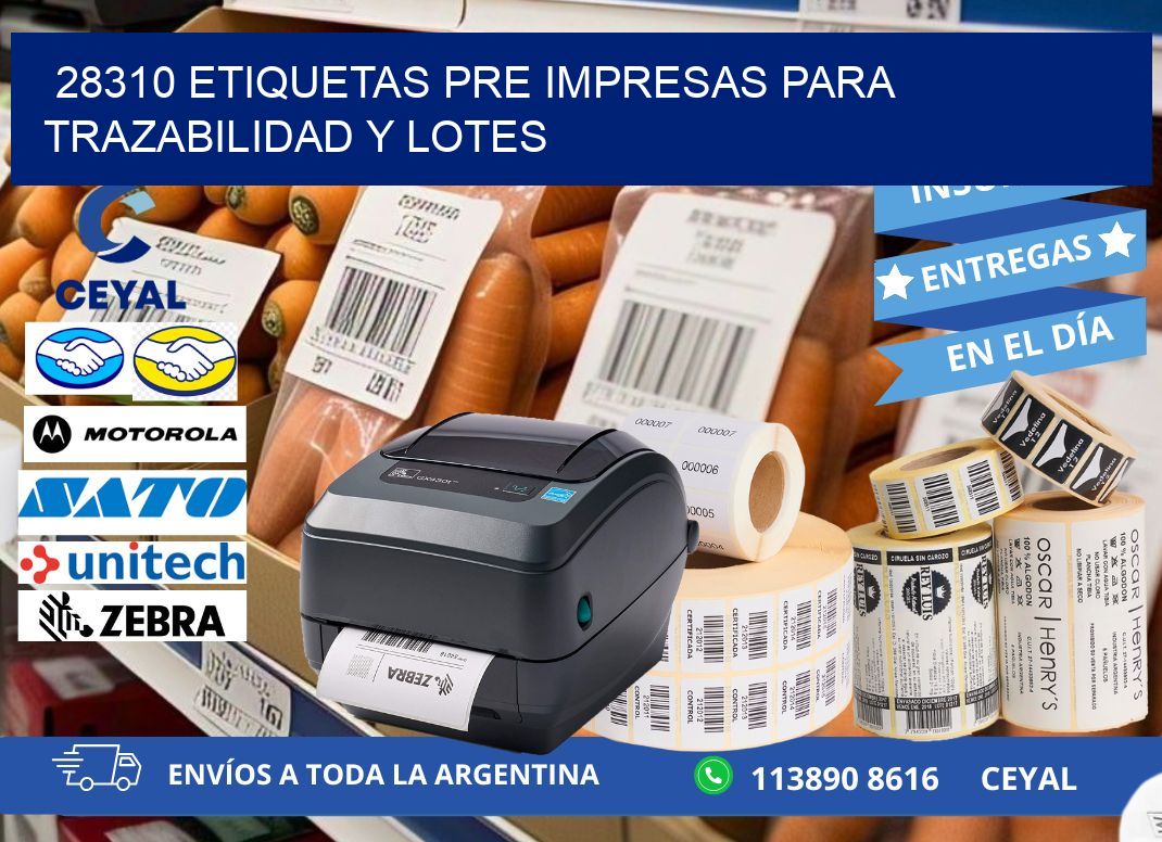 28310 etiquetas pre impresas para trazabilidad y lotes