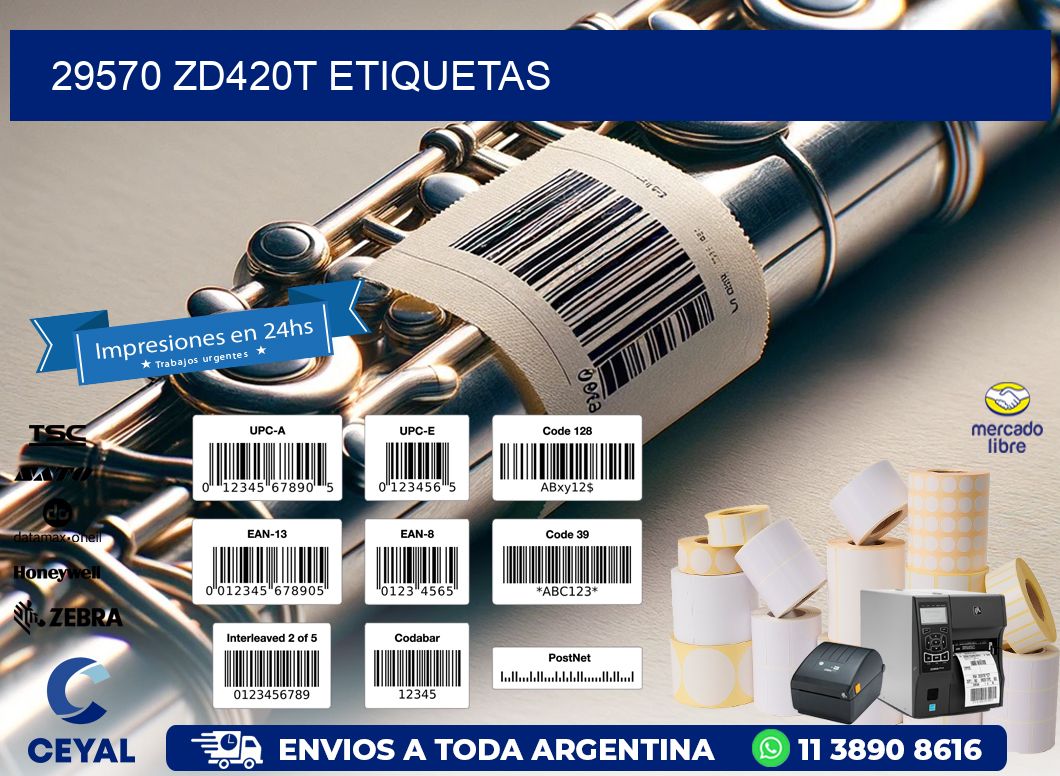 29570 ZD420t etiquetas