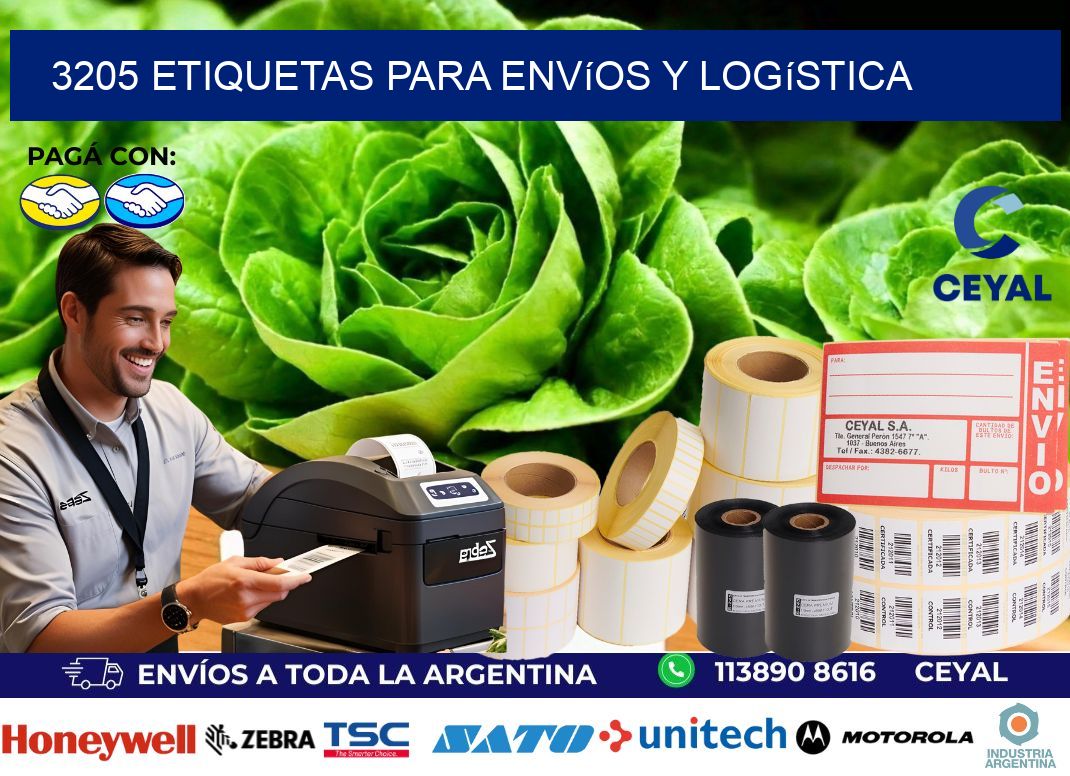 3205 Etiquetas para envíos y logística