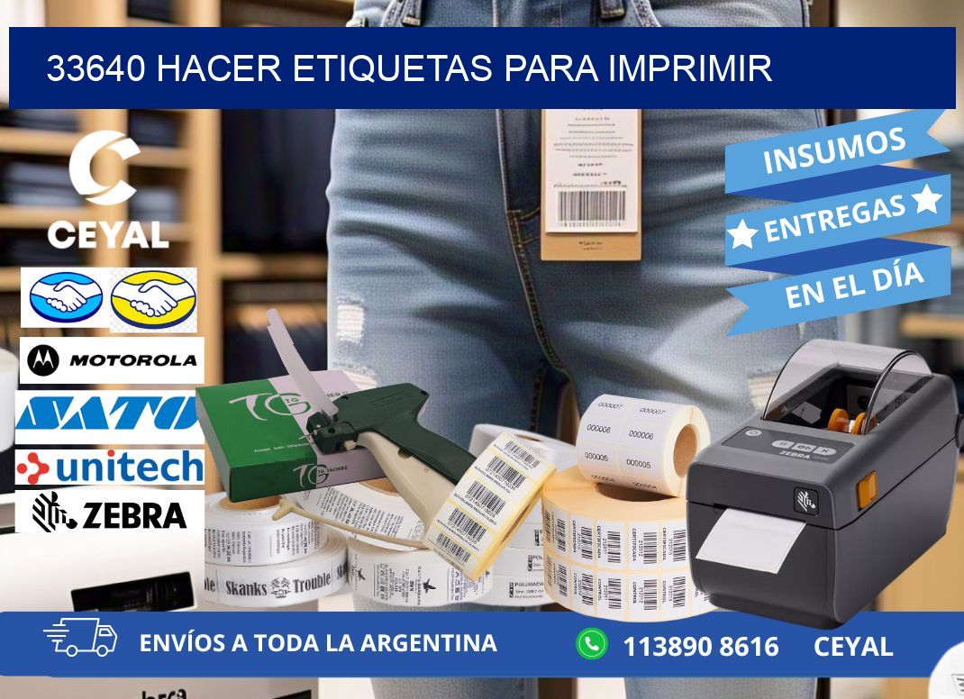 33640 Hacer etiquetas para imprimir