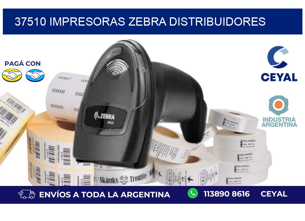 37510 impresoras Zebra distribuidores