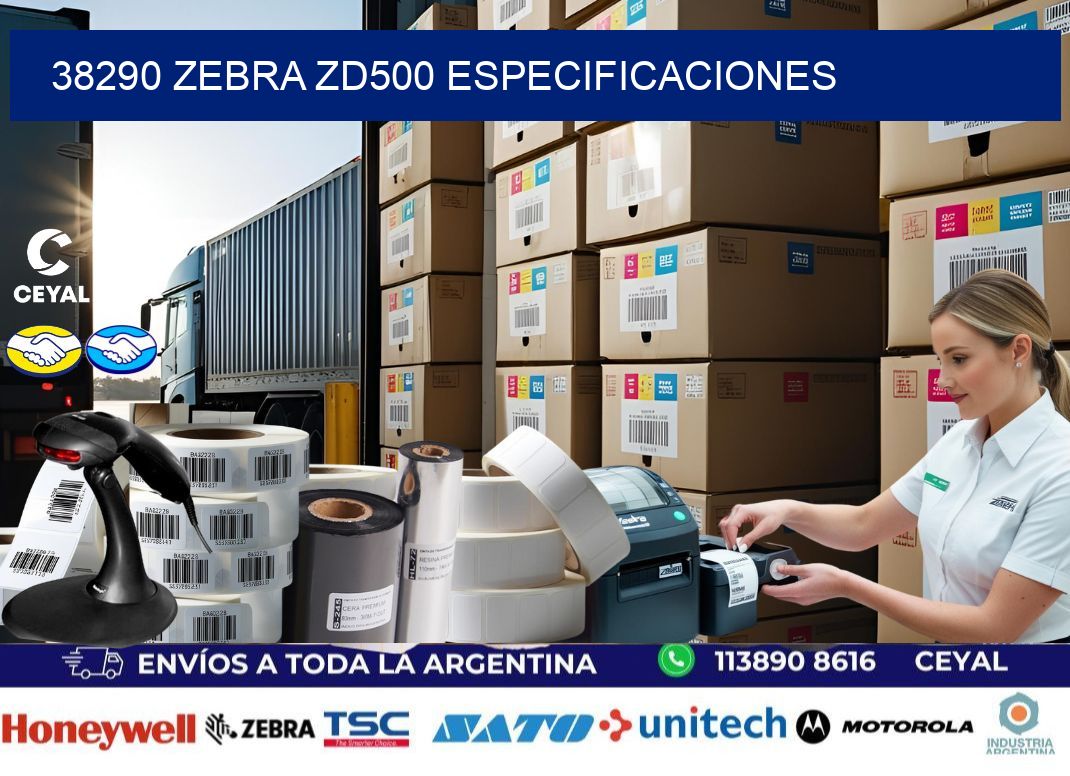 38290 Zebra ZD500 especificaciones
