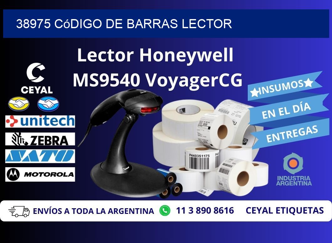 38975 Código de barras lector