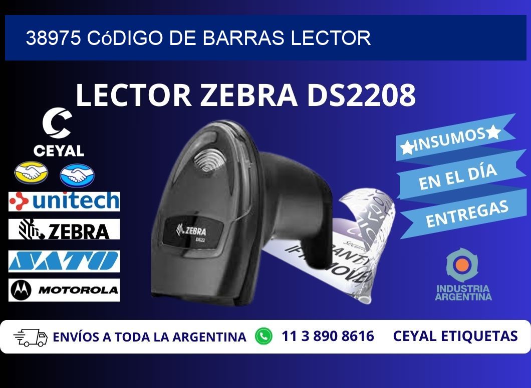 38975 Código de barras lector