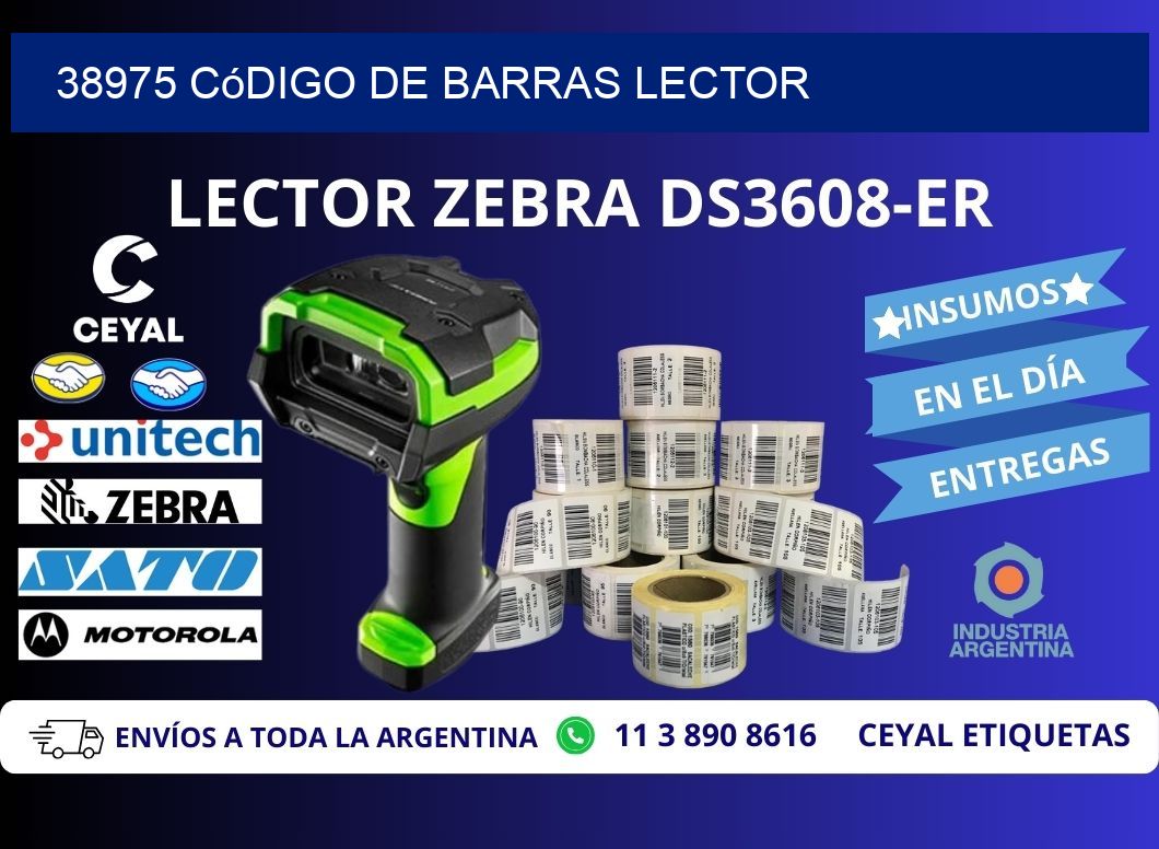 38975 Código de barras lector