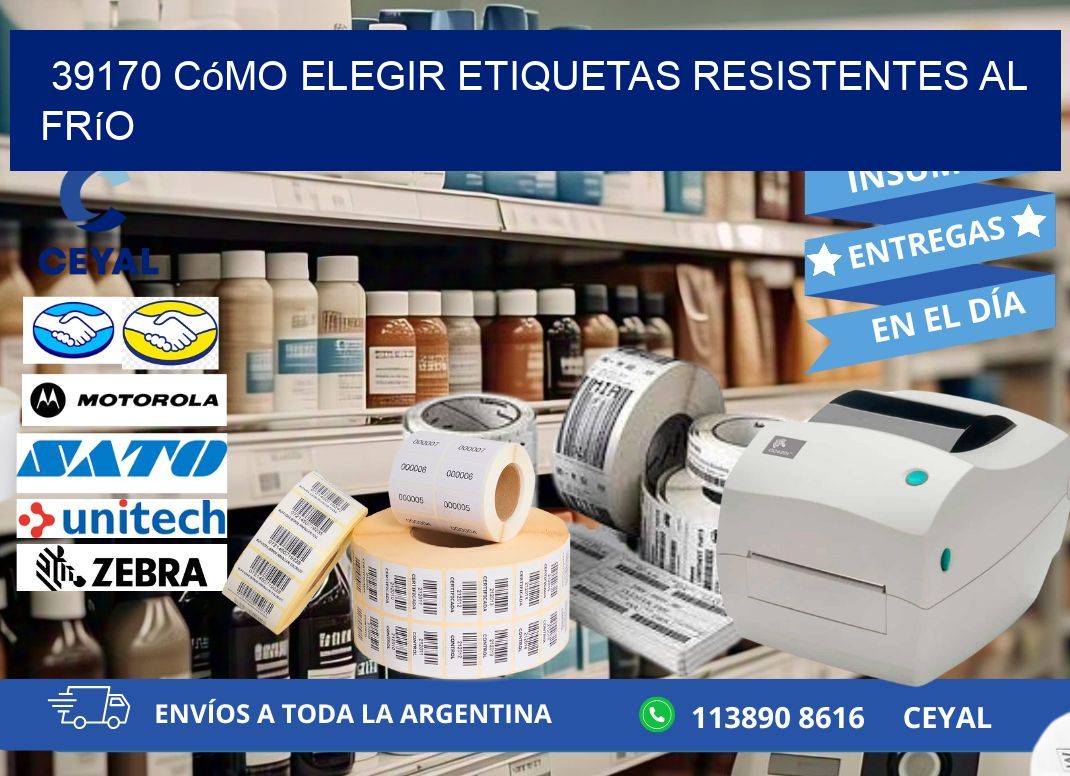 39170 cómo elegir etiquetas resistentes al frío