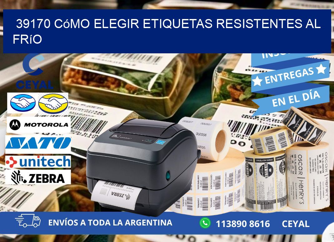 39170 cómo elegir etiquetas resistentes al frío