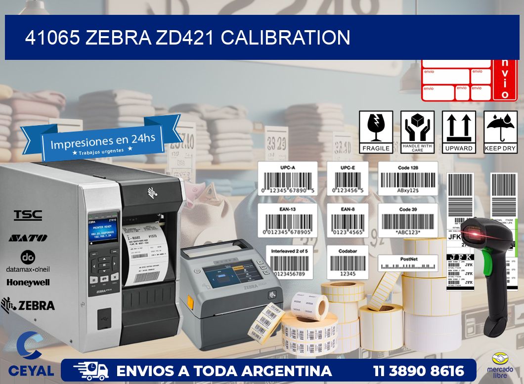 41065 Zebra ZD421 Calibration