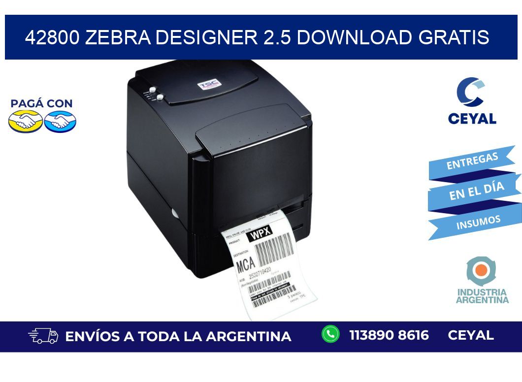 42800 Zebra designer 2.5 download gratis