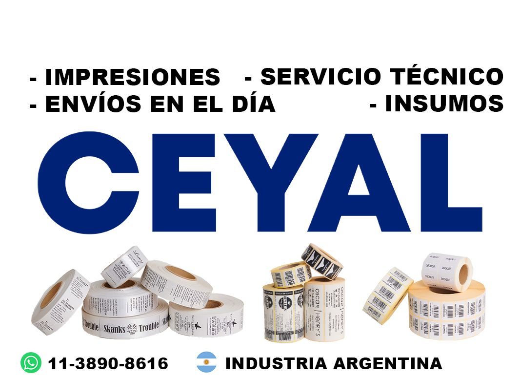 43075 Etiquetas adhesivas ean13 textil