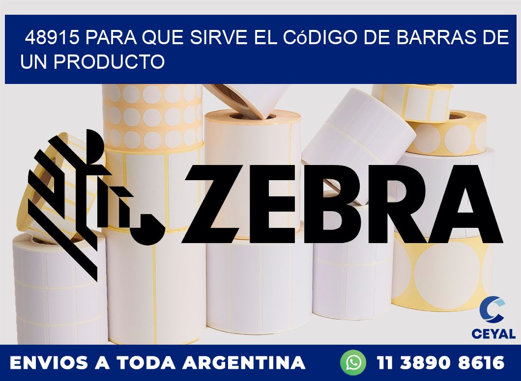 48915 Para que sirve el código de barras de un producto