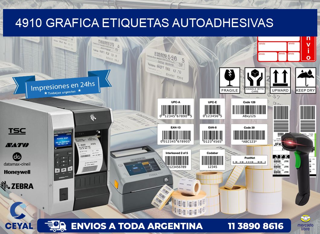 4910 Grafica etiquetas autoadhesivas