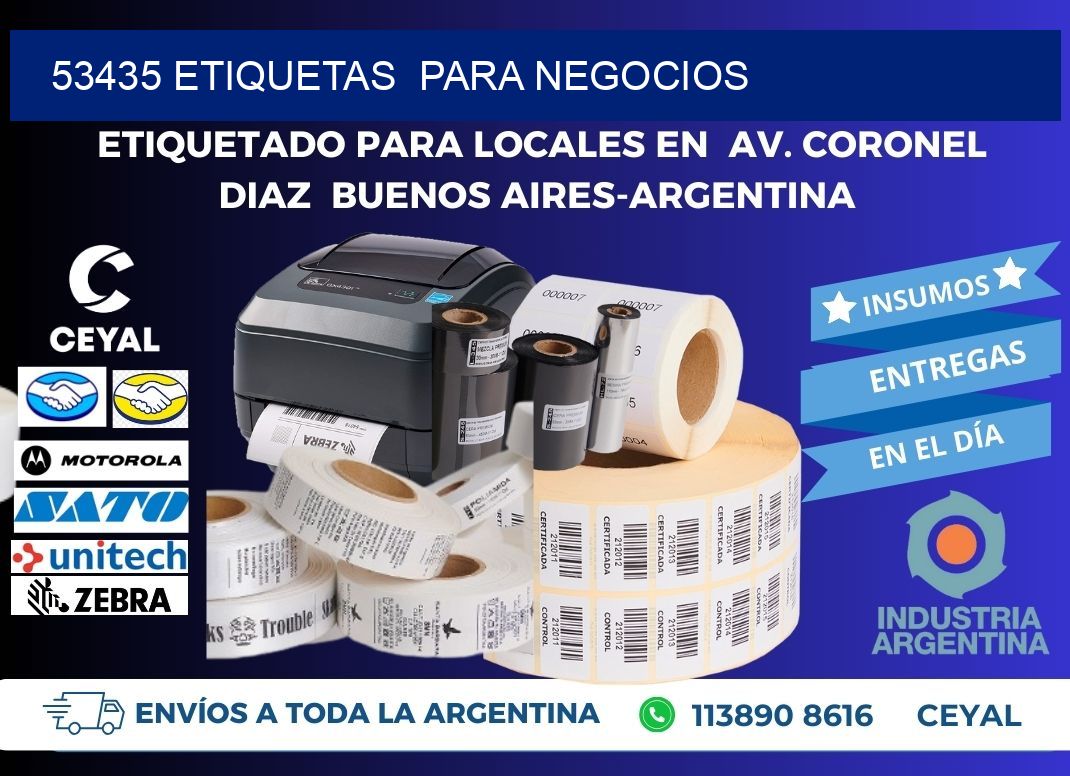 53435 etiquetas para negocios