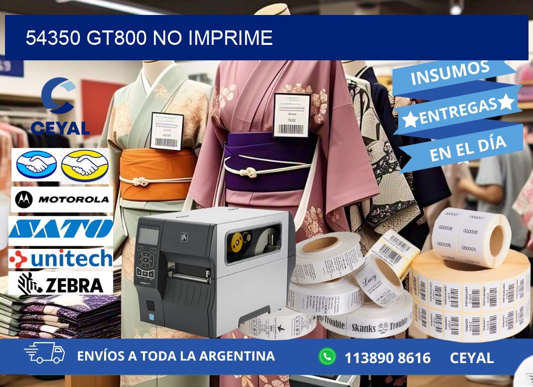 54350 GT800 no imprime