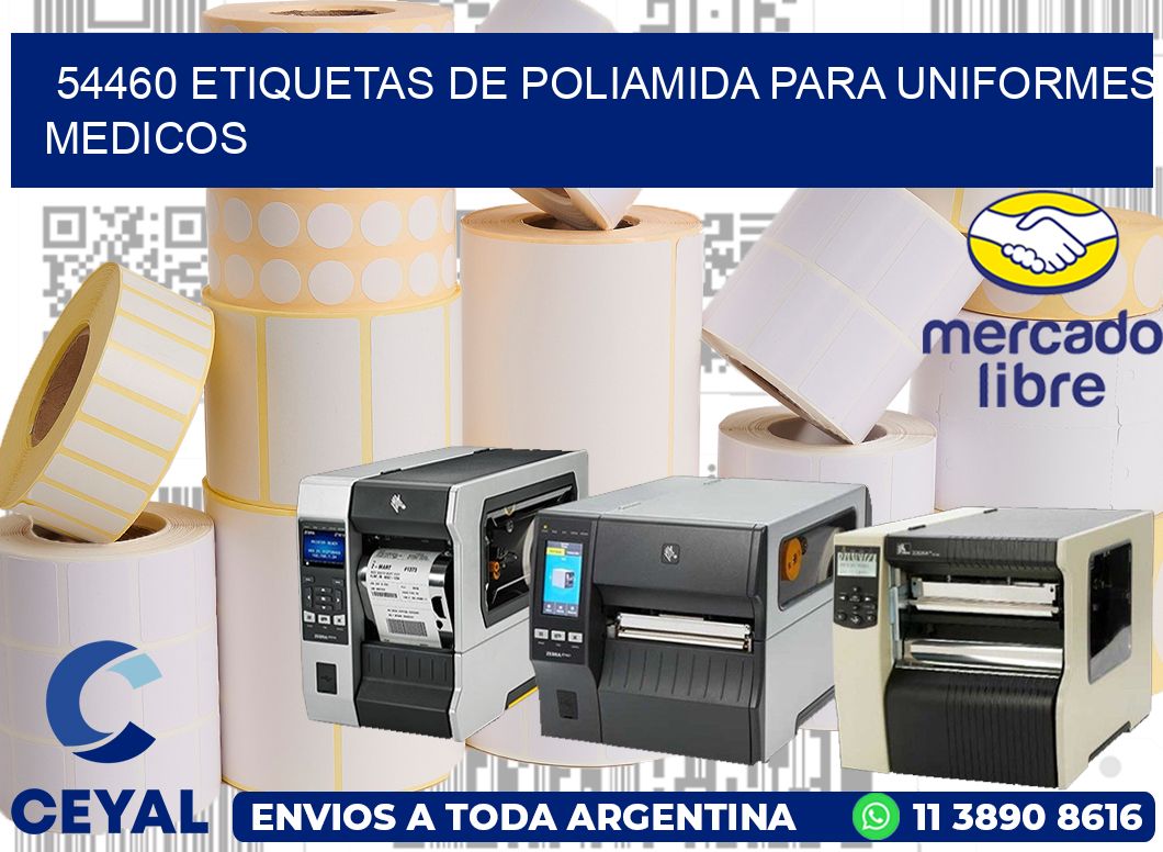 54460 Etiquetas de poliamida para uniformes medicos