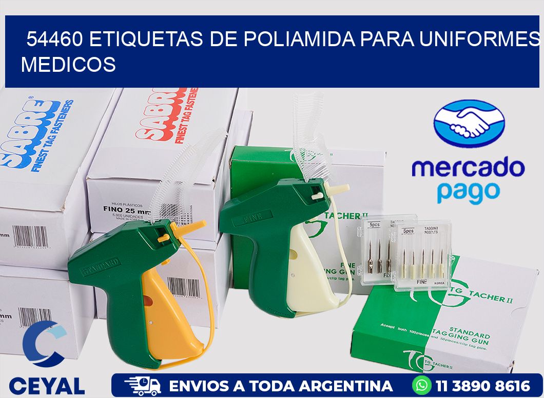 54460 Etiquetas de poliamida para uniformes medicos