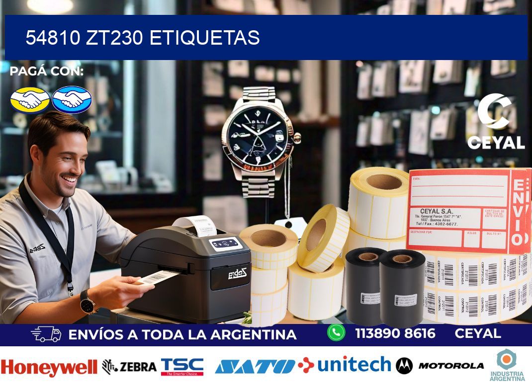 54810 ZT230 etiquetas