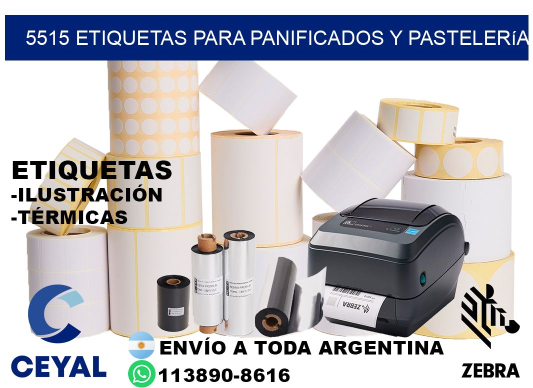 5515 Etiquetas para panificados y pastelería