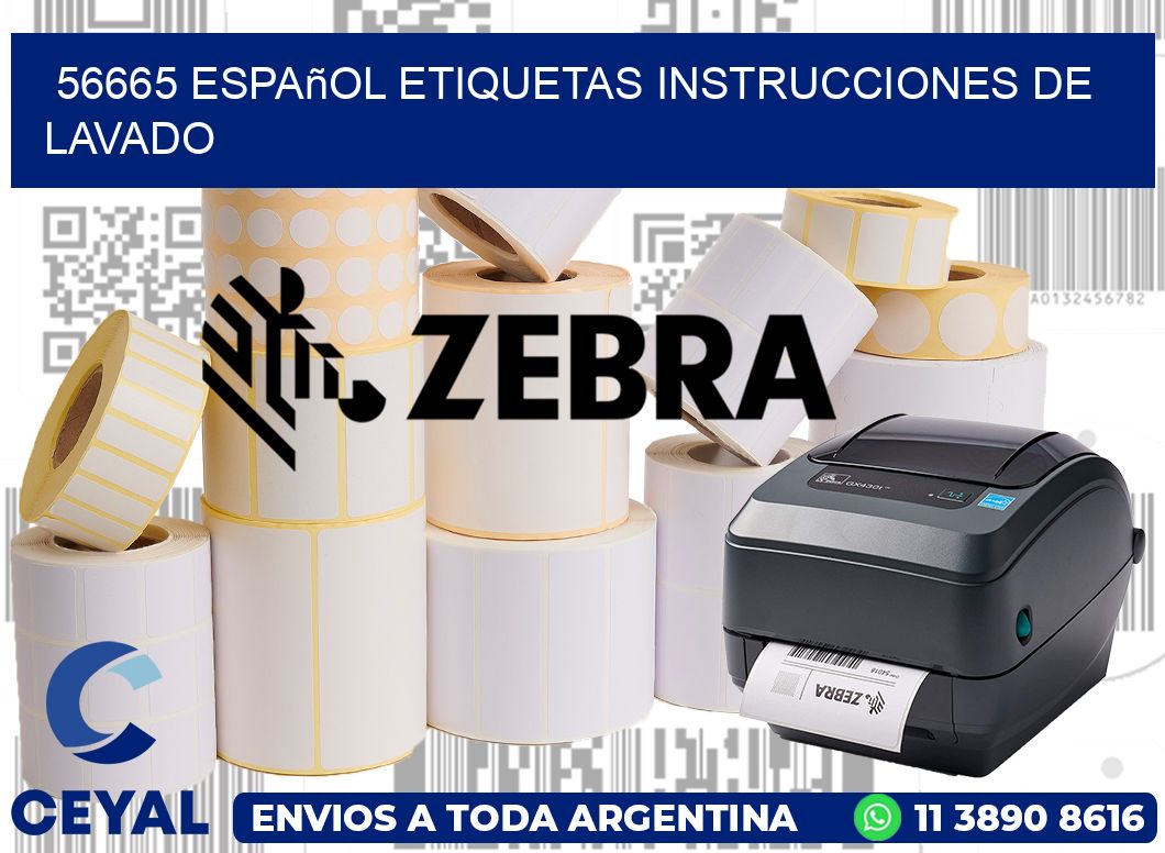 56665 español etiquetas instrucciones de lavado