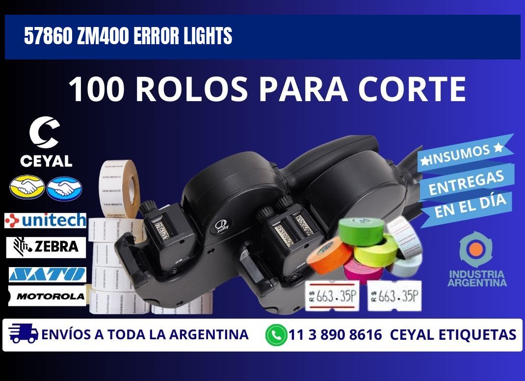 57860 ZM400 error lights