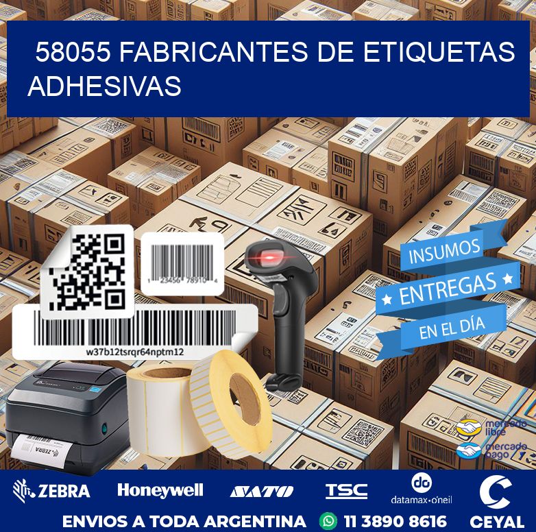 58055 Fabricantes de etiquetas adhesivas