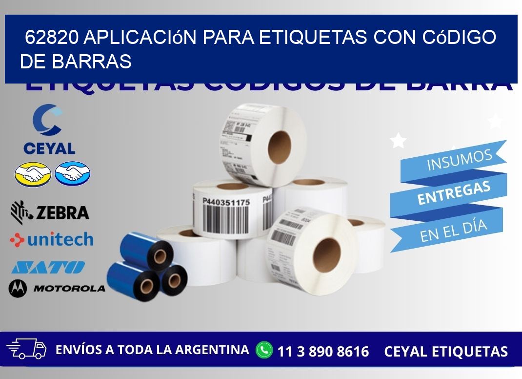 62820 Aplicación para etiquetas con código de barras