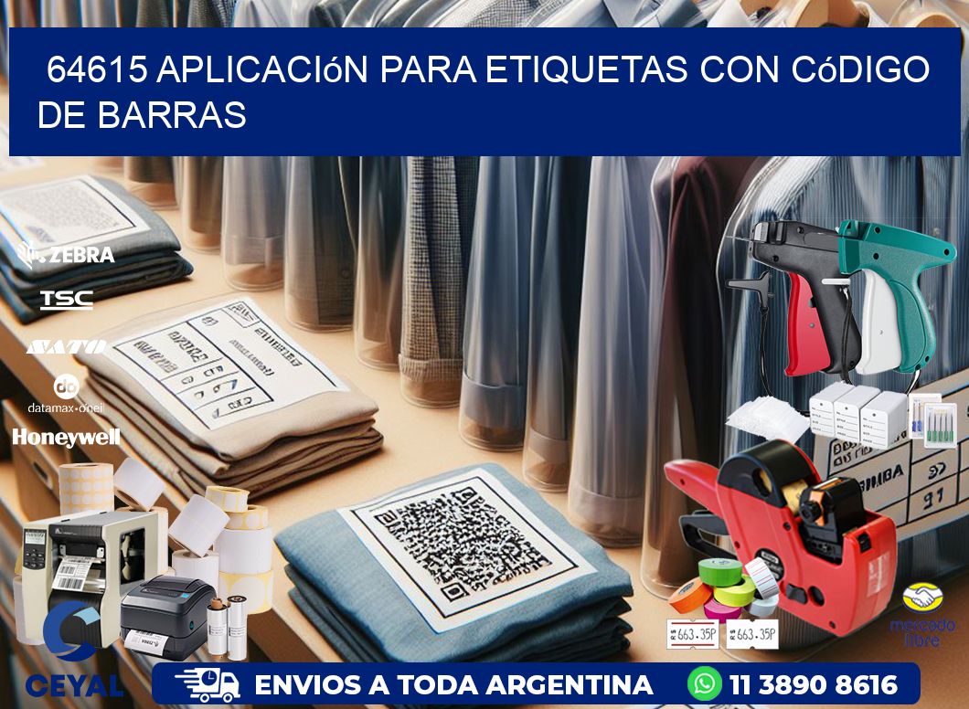 64615 Aplicación para etiquetas con código de barras