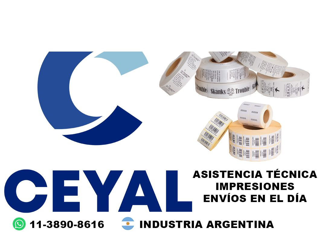 65865 Etiquetas con código de barras para ropa