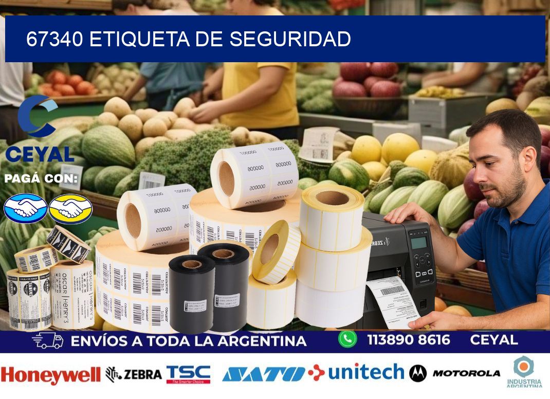 67340 Etiqueta de seguridad