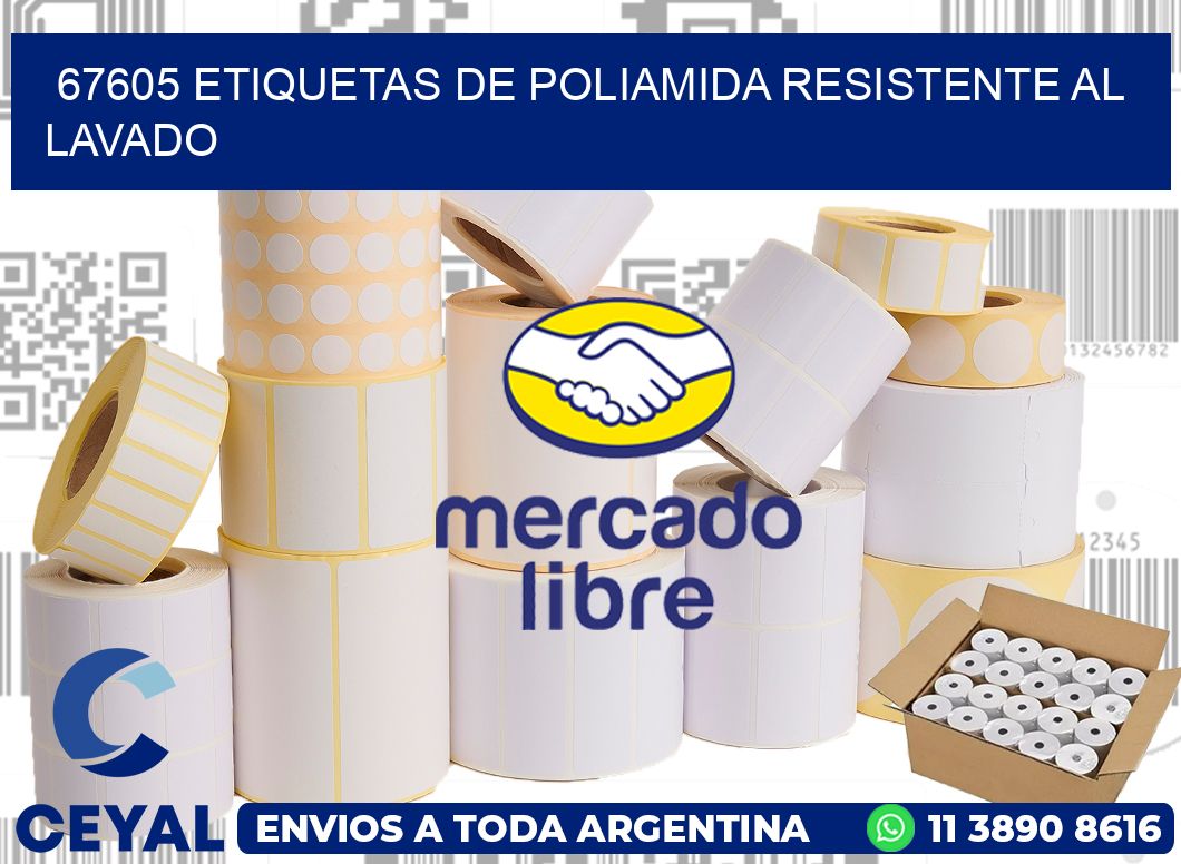 67605 Etiquetas de poliamida resistente al lavado
