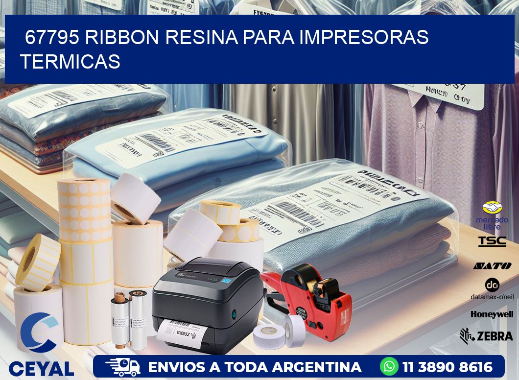 67795 ribbon resina para impresoras termicas