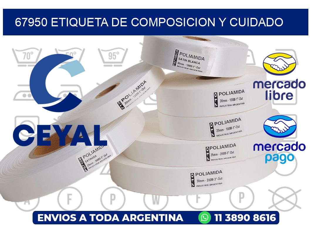 67950 etiqueta de composicion y cuidado