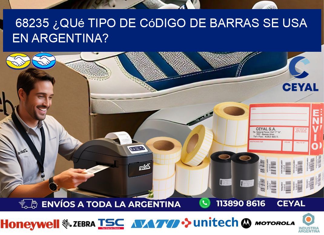 68235 ¿Qué tipo de código de barras se usa en Argentina?