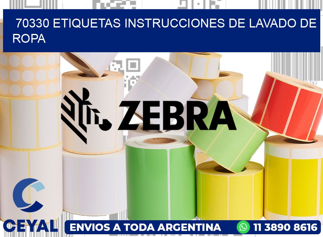70330 etiquetas instrucciones de lavado de ropa