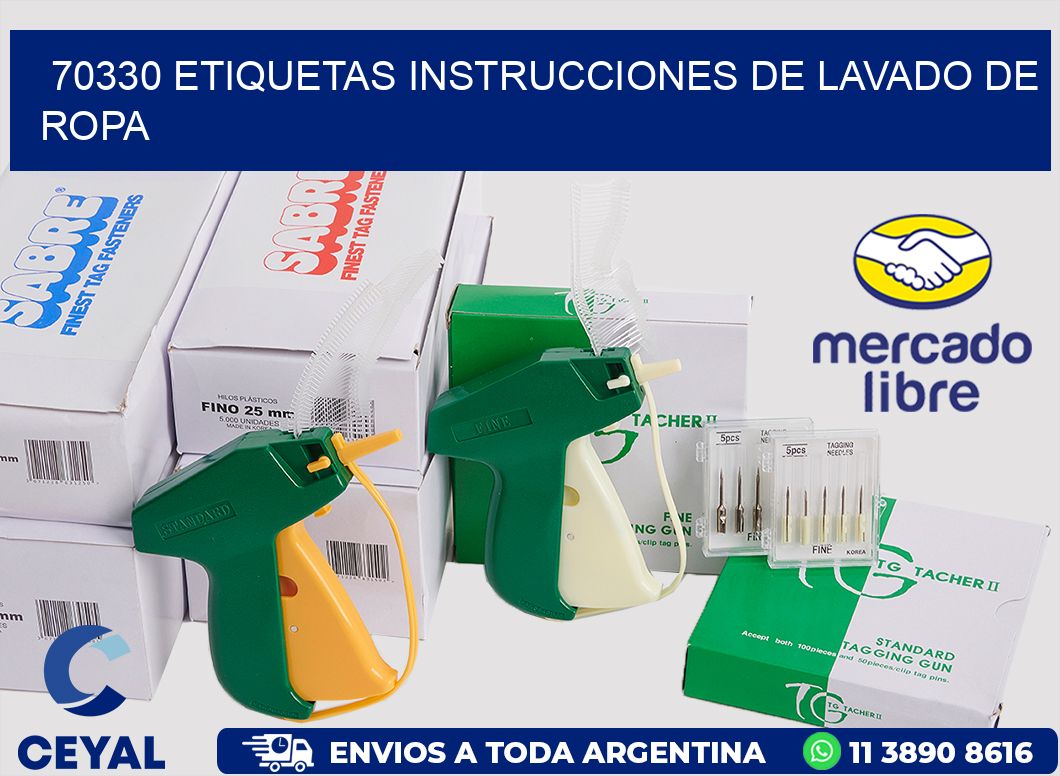 70330 etiquetas instrucciones de lavado de ropa