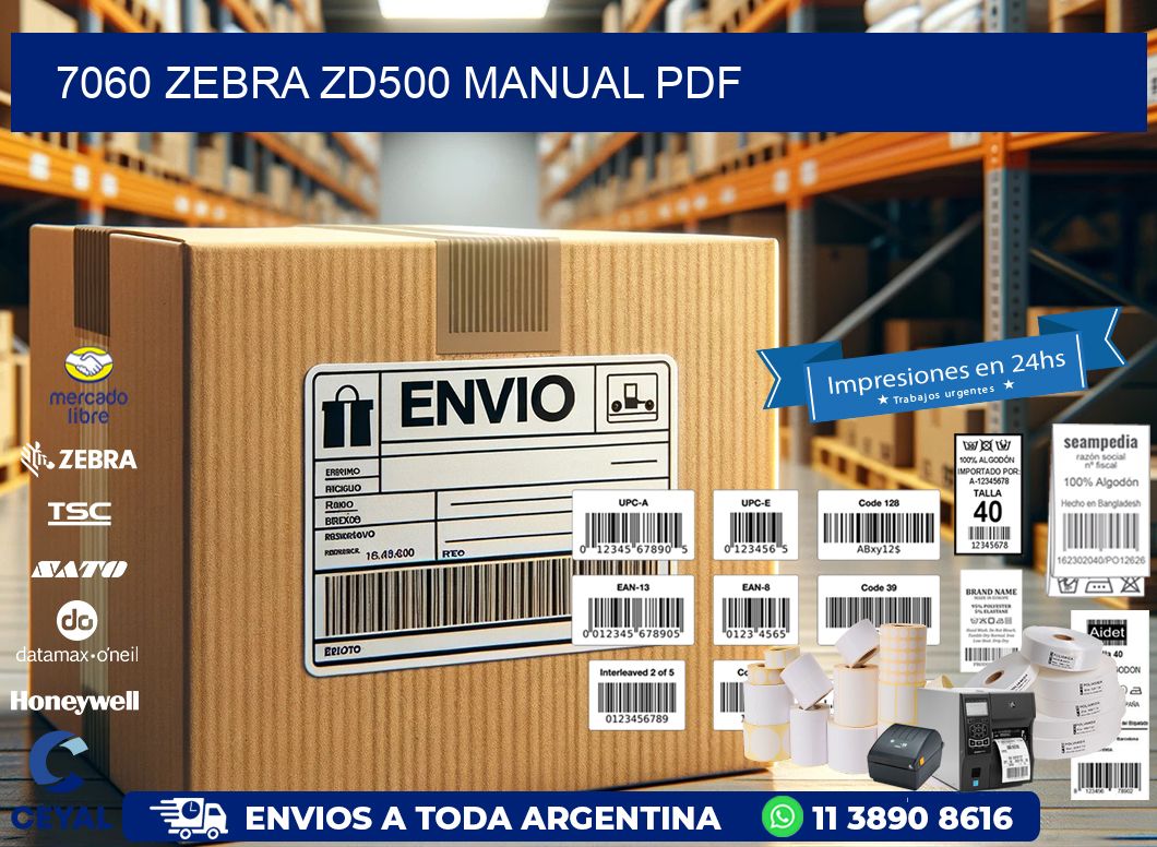 7060 Zebra ZD500 manual PDF