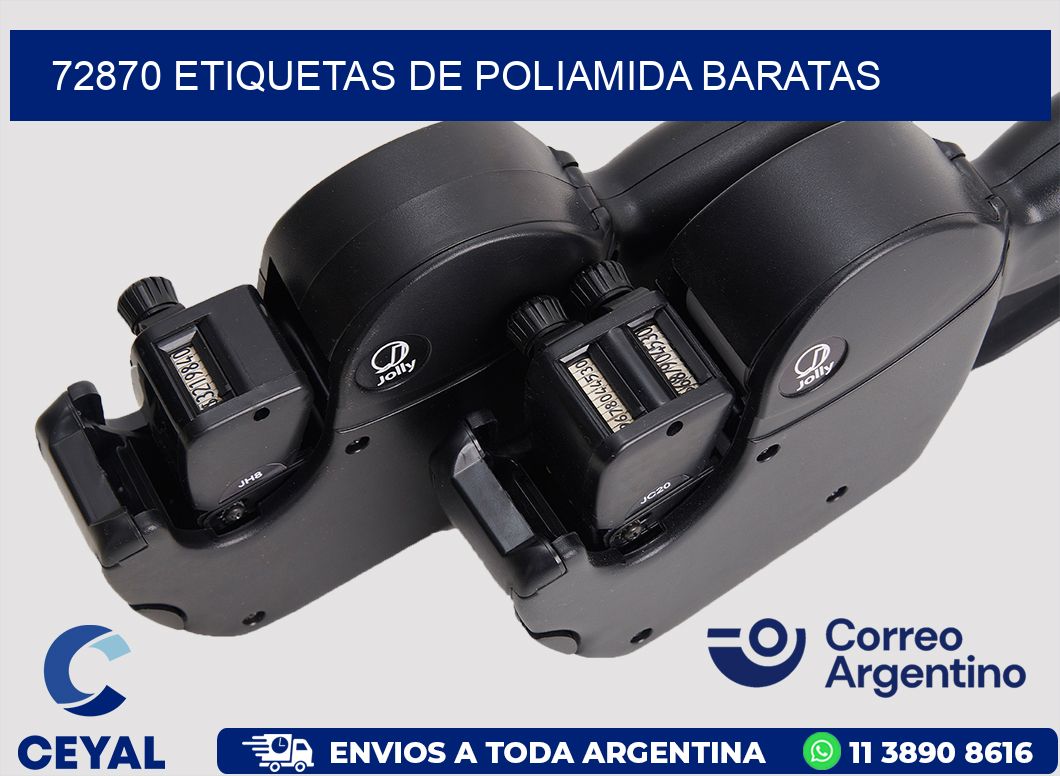 72870 etiquetas de poliamida baratas