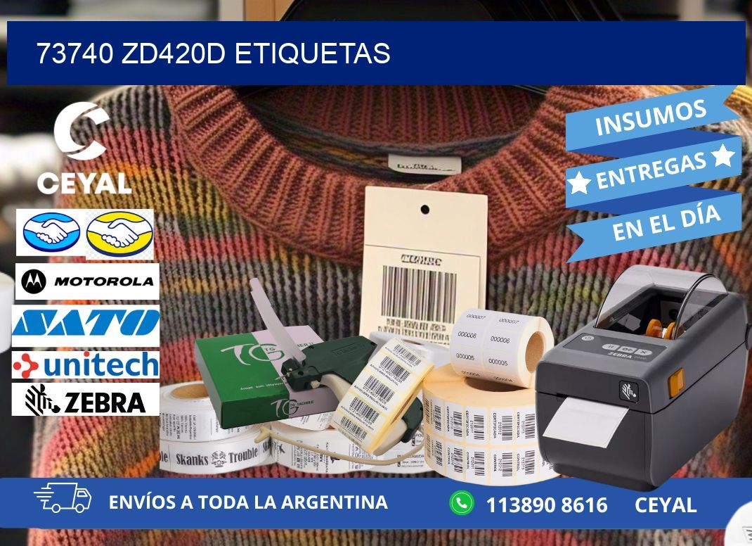 73740 ZD420d etiquetas
