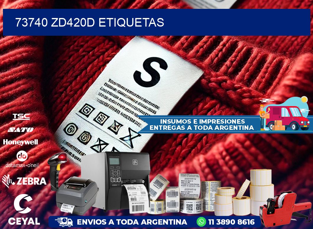 73740 ZD420d etiquetas