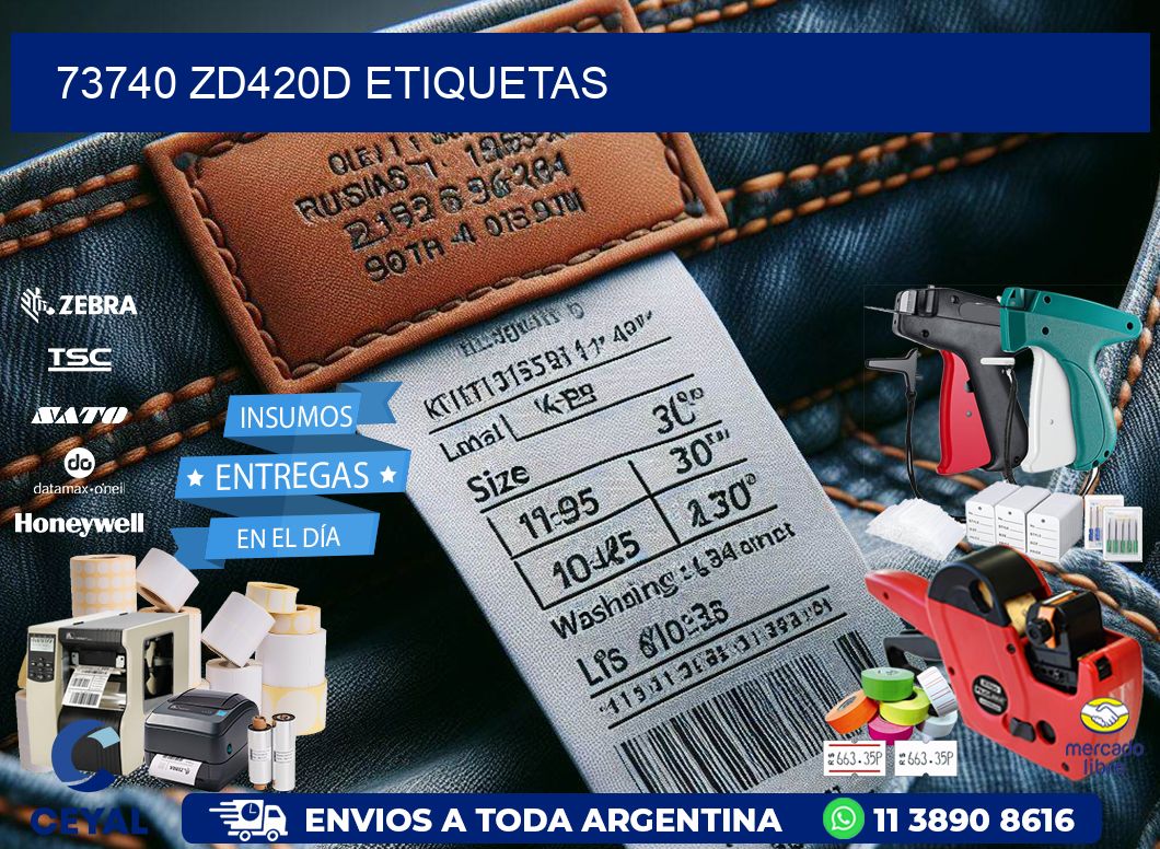 73740 ZD420d etiquetas