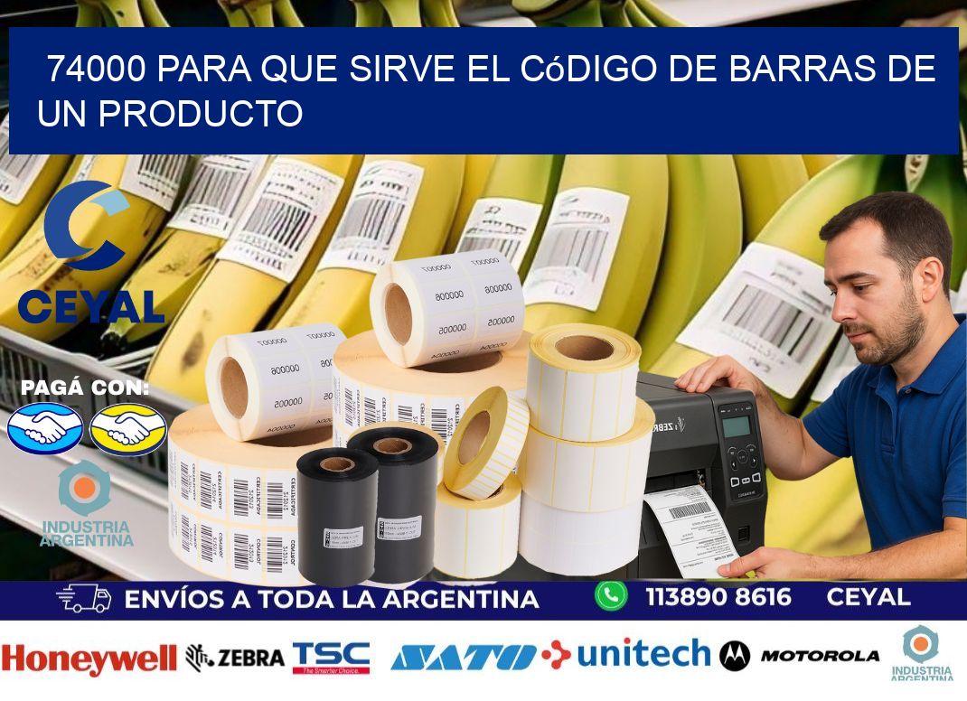 74000 Para que sirve el código de barras de un producto