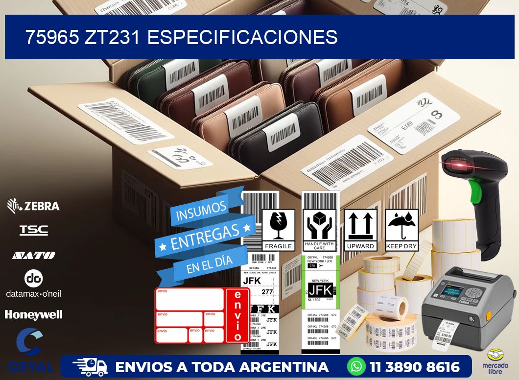 75965 ZT231 especificaciones