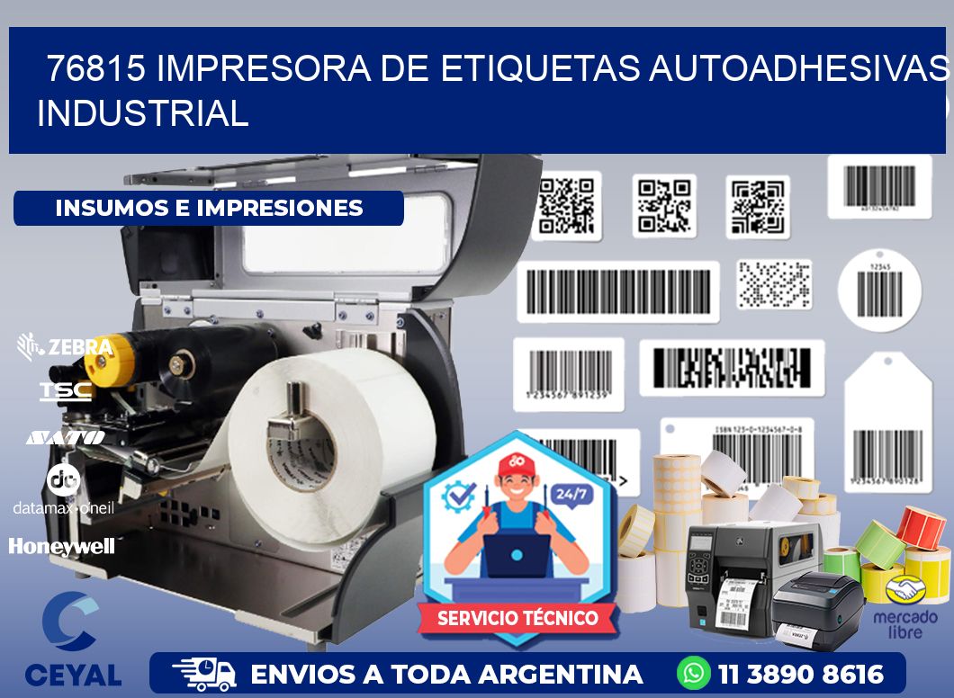 76815 Impresora de etiquetas autoadhesivas industrial