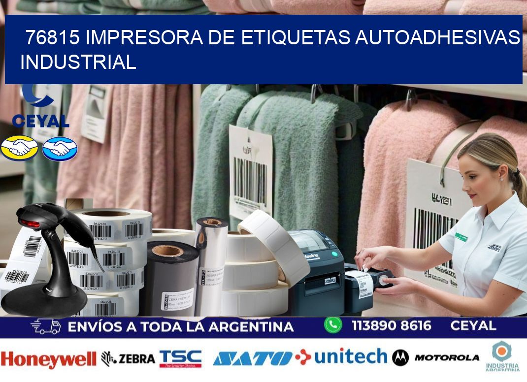 76815 Impresora de etiquetas autoadhesivas industrial