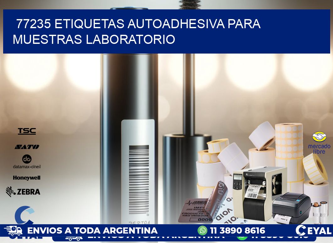 77235 etiquetas autoadhesiva para muestras laboratorio