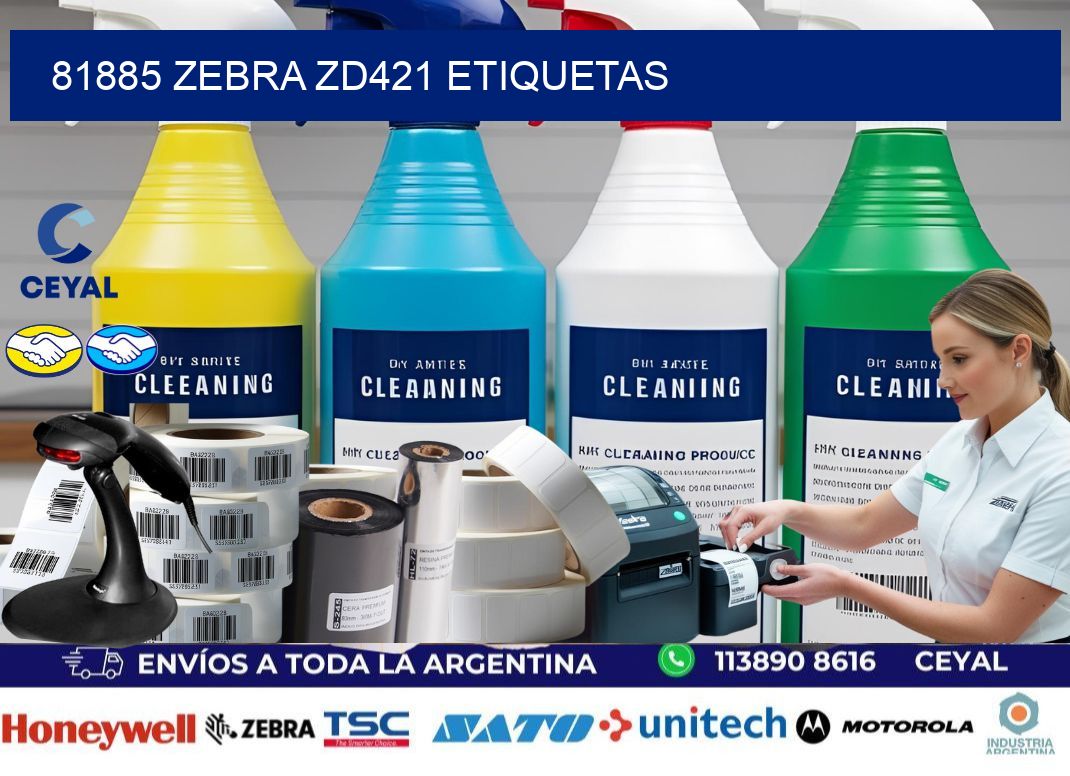 81885 Zebra ZD421 etiquetas