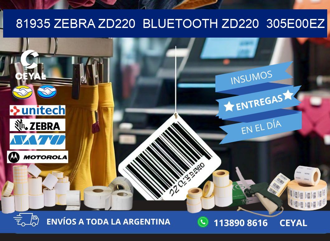 81935 Zebra ZD220  Bluetooth ZD220  305E00EZ